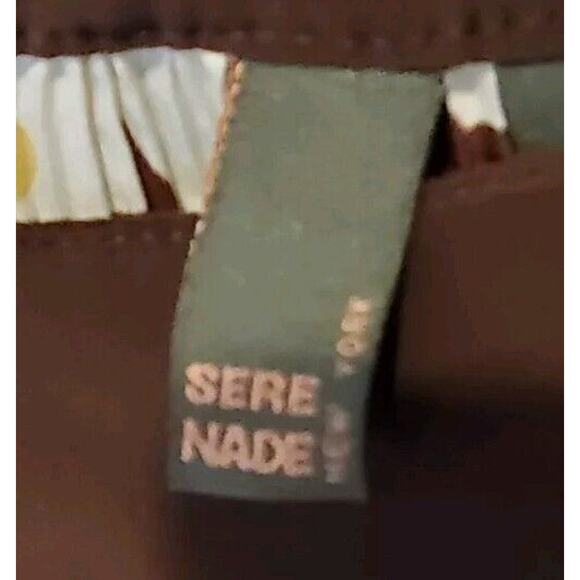 Women's White Brown Yellow Serenade New York Sleeveless Flared Blouse Size XL - Picture 3 of 8